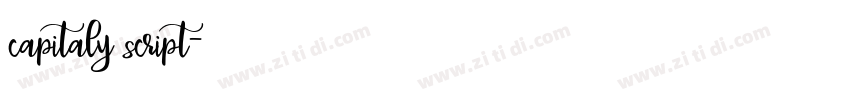 capitaly script字体转换 capitaly script字体转换